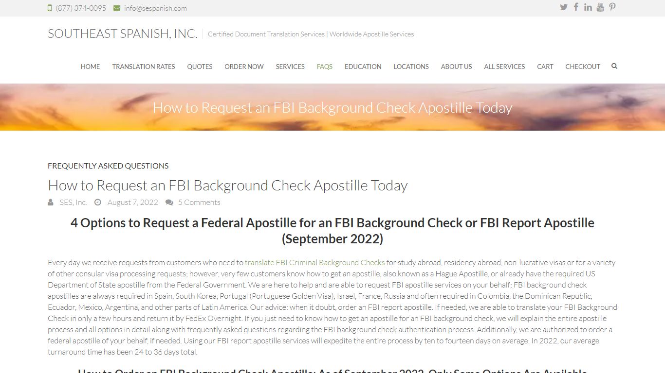 How to Get an FBI Background Check Apostille (3 Options)